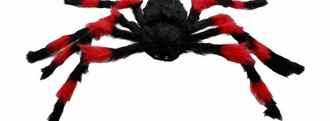 Sourcingmap 75cm Large Spider Plush Toy / Halloween Decor (Red and Black)