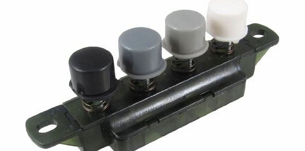 Sourcingmap Electric Fan Four Hood Press Button Dark Green Piano Key Switch AC 250V 1A