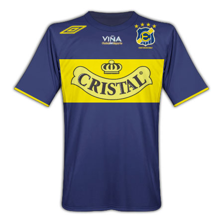 South American teams Umbro 2010-11 Everton de Chile Umbro Home Football Shirt