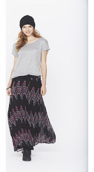 South Casual Printed Maxi Skirt