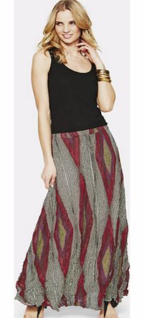 Chevron Stripe Maxi Skirt