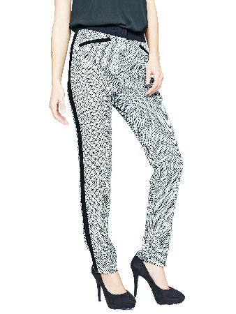 South Fashion Basket Weave Textured Skinny