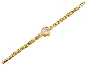 76805 9ct Gold Diamond Set Bracelet