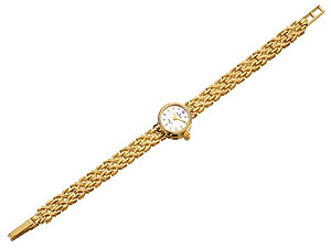 9ct Gold and Diamond Bracelet Watch