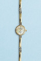 ladies 9ct gold 2-colour bracelet watch