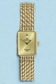 ladies 9ct gold diamond set dial watch