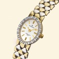 ladies diamond 9ct bracelet watch