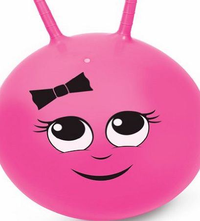 Space Hopper Kids Bright Pink Large Bouncy Junior Childrens Feminine Sally Space Hopper