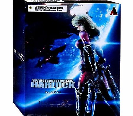 SPACE PIRATE  Captain Harlock Play Arts Kai Kei Yuki Action Figure