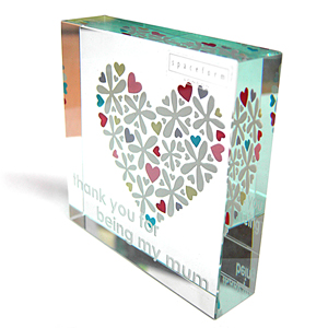 Glass Paperweight - Thank You For