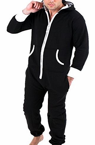 Spaceiz Designer Mens One Zip Onesie Hoodie Jumpsuit Playsuit