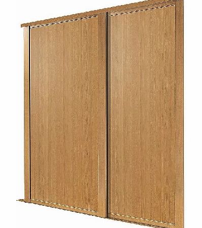 2 Door Panel Sliding Wardrobe Doors Oak