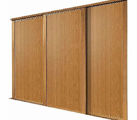 3 Door Panel Sliding Wardrobe Doors Oak