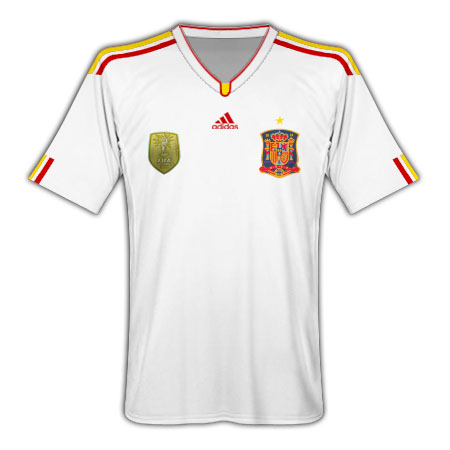 Spain Adidas 2011-12 Spain Adidas World Cup Winners Away Shirt