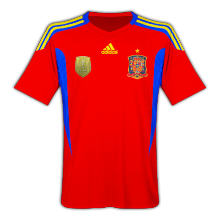 Spain Adidas 2011-12 Spain Adidas World Cup Winners Home Shirt