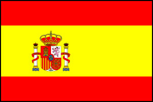 Spain paper table flag, 6`` x 4``