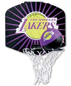 Spalding LA Lakers NBA Team Mini Backboard and Ball Set