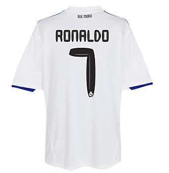 Spanish teams Adidas 2010-11 Real Madrid Home Shirt (Ronaldo 7)