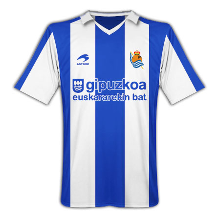 Spanish teams Astore 2010-11 Real Sociedad Astore Home Football Shirt