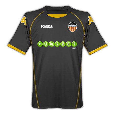 Spanish teams Kappa 09-10 Valencia away shirt