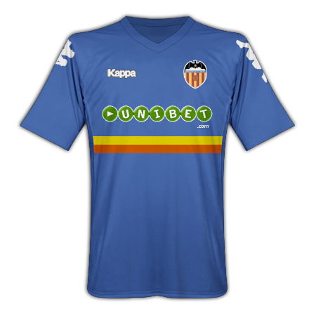 Spanish teams Kappa 2010-11 Valencia Kappa 3rd Football Shirt