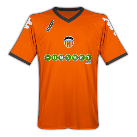 Spanish teams Kappa 2010-11 Valencia Kappa Away Football Shirt