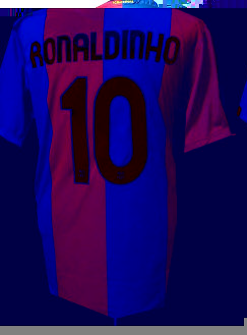 Nike 06-07 Barcelona home (Ronaldinho 10)