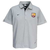 Spanish teams Nike 07-08 Barcelona Polo shirt (Silver)