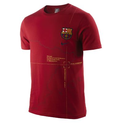 Nike 09-10 Barcelona Graphic Tee (Red)
