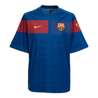 Spanish teams Nike 09-10 Barcelona Pre-Match Training shirt (blue)