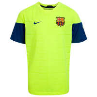 Spanish teams Nike 09-10 Barcelona Training shirt (Volt/Storm) - Kids