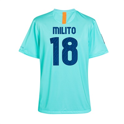 Nike 2010-11 Barcelona Nike Away Shirt (Milito 18)