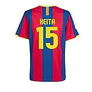 Nike 2010-11 Barcelona Nike Home Shirt (Keita 15)
