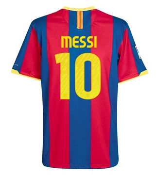 Nike 2010-11 Barcelona Nike Home Shirt (Messi 10)