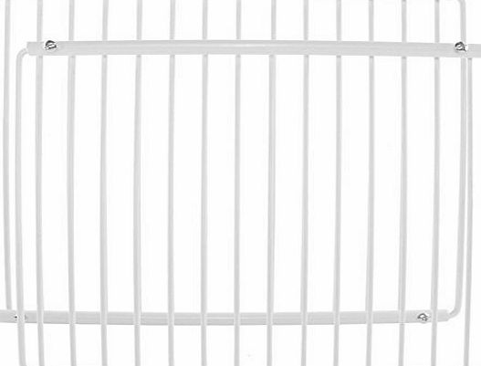 Spares2go  Plastic Coated Adjustable Shelf Rack for Samsung Fridge Freezers (White, Pack of 2)