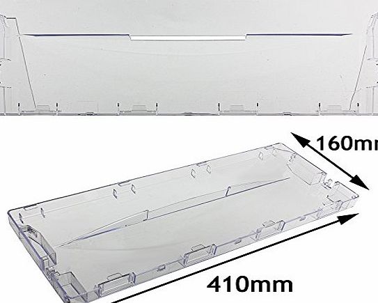 Spares2go  Plastic Drawer Cover Flap Front Handle for Indesit Fridge Freezer
