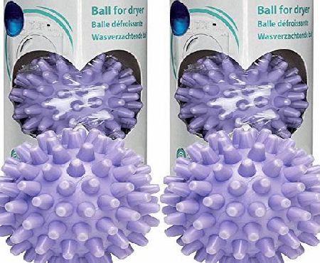 Spares2go  Universal Washing Machine amp; Tumble Dryer Fabric amp; Laundry Softener Balls (Pack of 2)