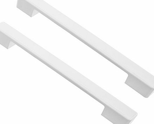 Spares2go Universal Chest Freezer / Commercial Fridge Door Handles (Adjustable, 320mm, Pack of 2, White)