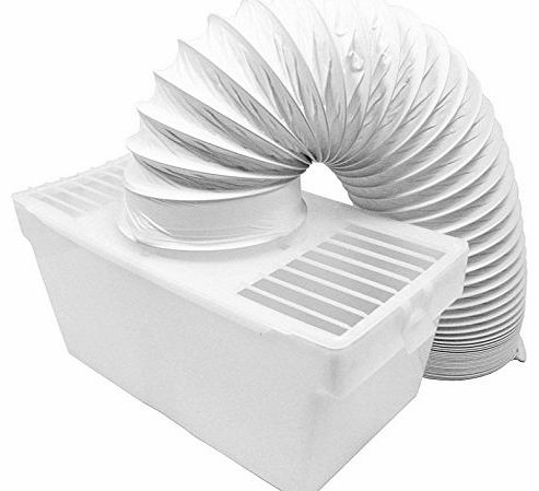 Universal Condenser Vent Box & Hose Kit for all Vented Tumble Dryers (4`` / 100mm)