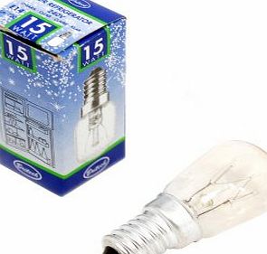 Spares4appliances Lec 15W Ses Fridge Lamp Bulb Clear Boxed Single Spares