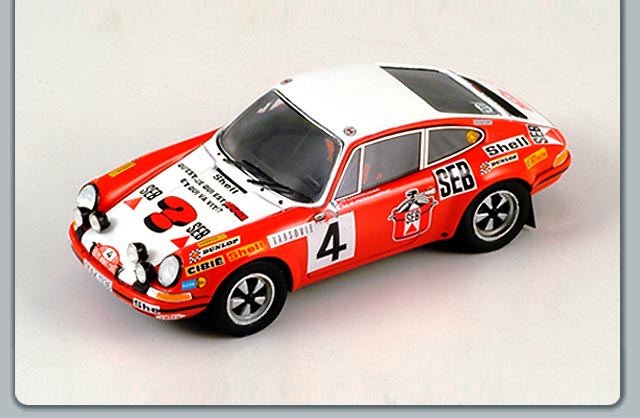 Spark Porsche 911 S #4 2nd Monte Carlo 1972