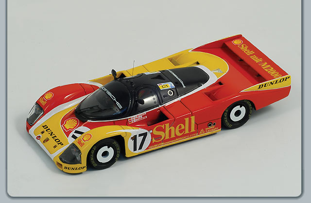 Spark Porsche 962 C No.17 2nd Le Mans 1988 in Yellow