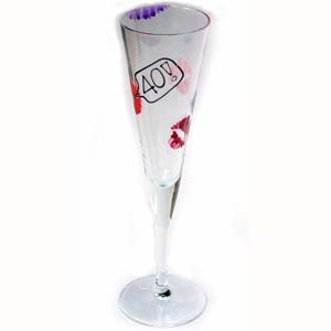 special Birthday Lips Single Flutes 30th