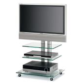 Spectral PL63AL Aluminium And Clear Glass TV Stand
