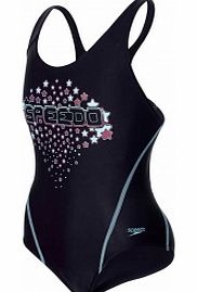 Speedo Logo Placement Splashback Girls Swimsuit