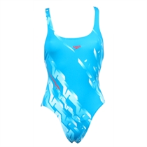 speedo Mercury Leaderback Swimsuit Blue