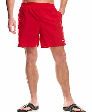 Solid Leisure Shorts, China Red