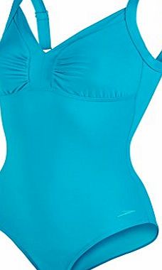 Speedo Womens Sculpture Watergem 1 Piece Swimsuit - Aquarium, Size 46