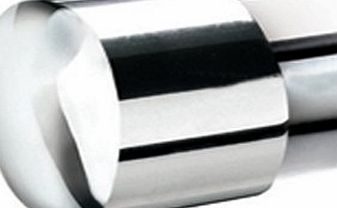 Speedy Poles Apart 28mm End Cap Curtain Pole Finials, Chrome, 2 Pack