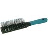 The Ionic Vent Brush is an antistatic air flow volumising tool.  The metal back permits rapid stylin